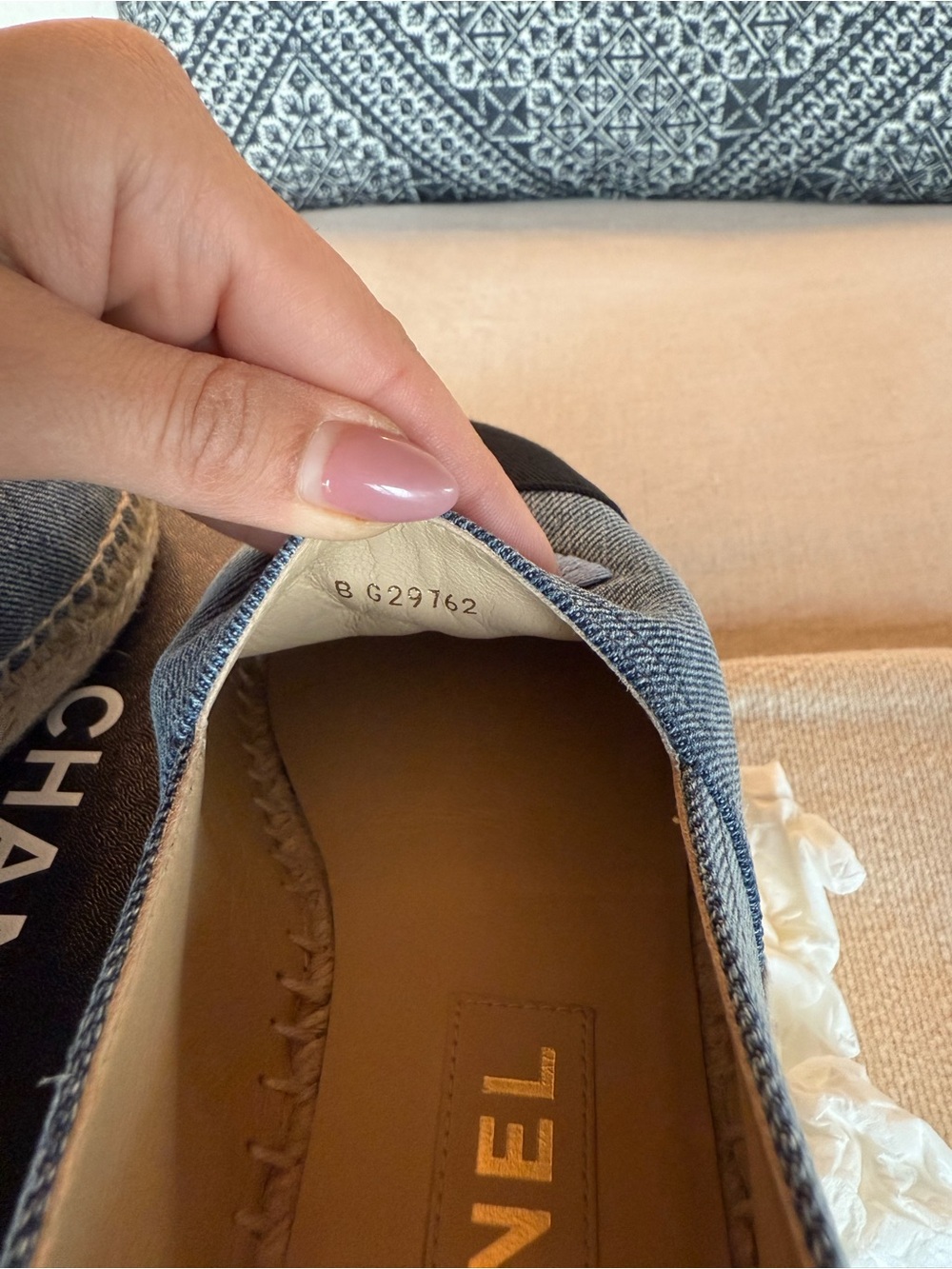 Size 36  21S Chanel denim espadrilles, pristine condition - Picture 10 of 10